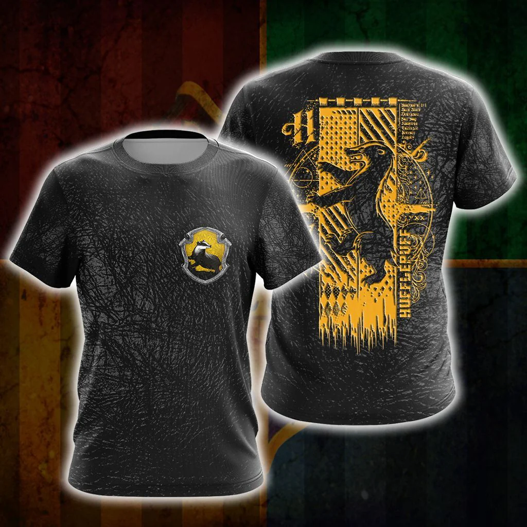 Harry Potter Hogwarts House Gryffindor Slytherin Ravenclaw Hufflepuff T-shirt Zip Hoodie Pullover Hoodie - Image 15