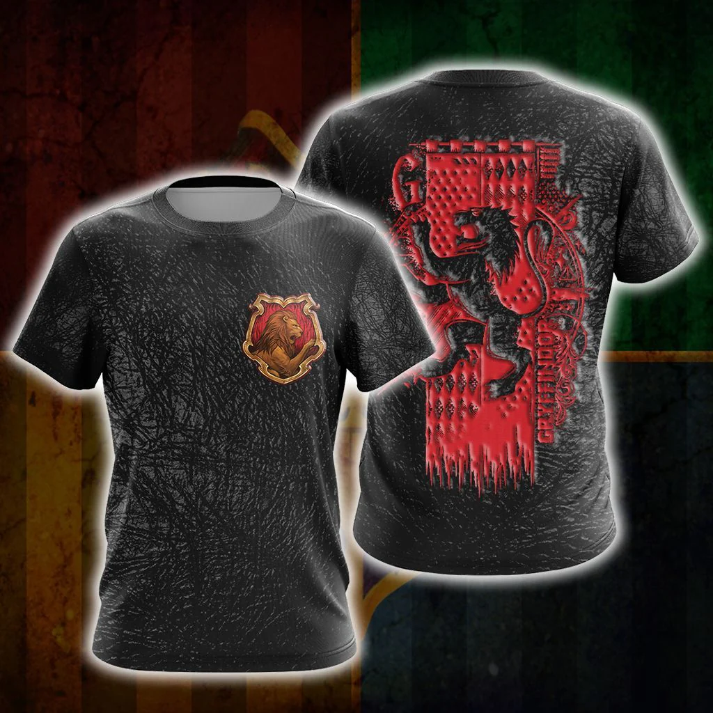 Harry Potter Hogwarts House Gryffindor Slytherin Ravenclaw Hufflepuff T-shirt Zip Hoodie Pullover Hoodie - Image 6