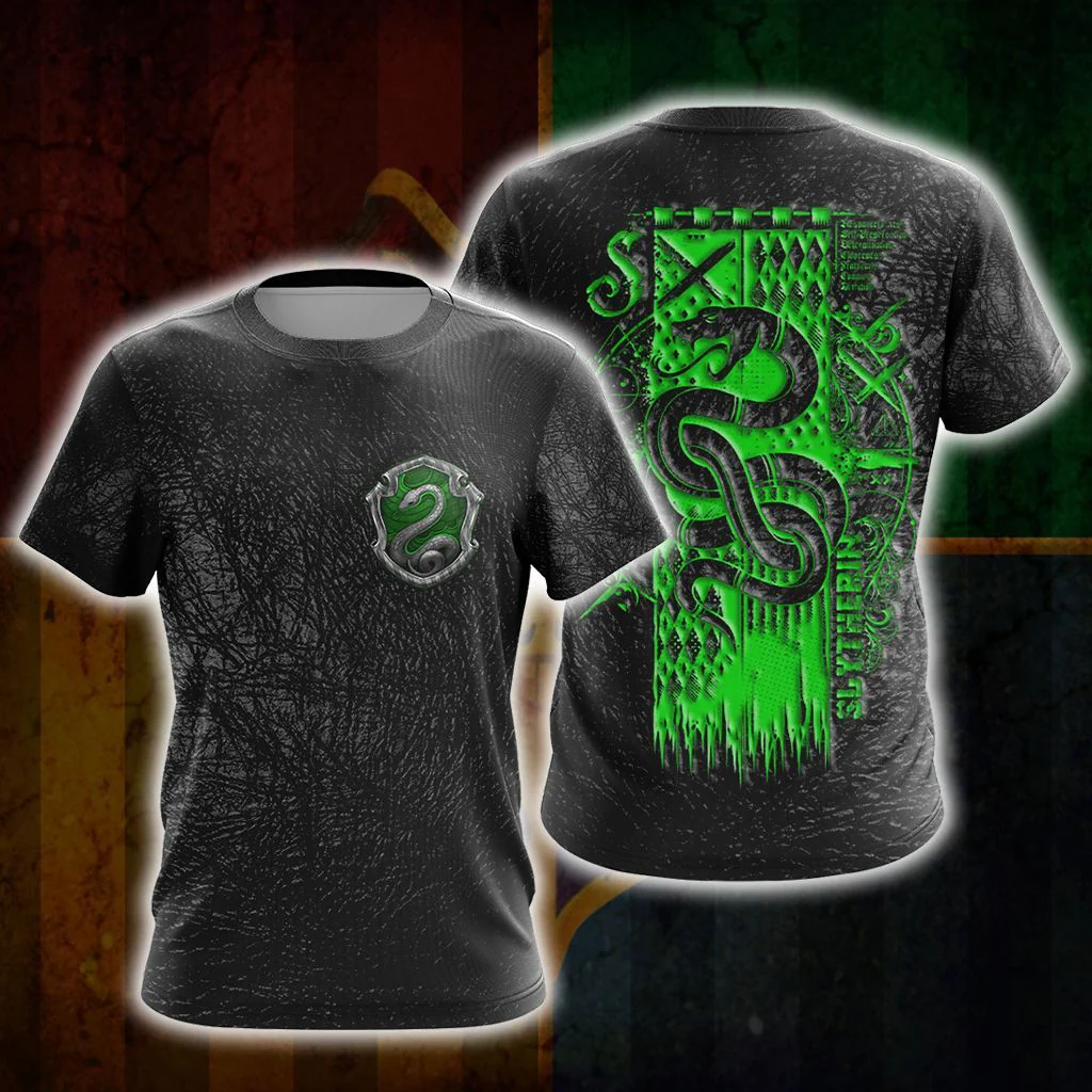 Harry Potter Hogwarts House Gryffindor Slytherin Ravenclaw Hufflepuff T-shirt Zip Hoodie Pullover Hoodie - Image 9