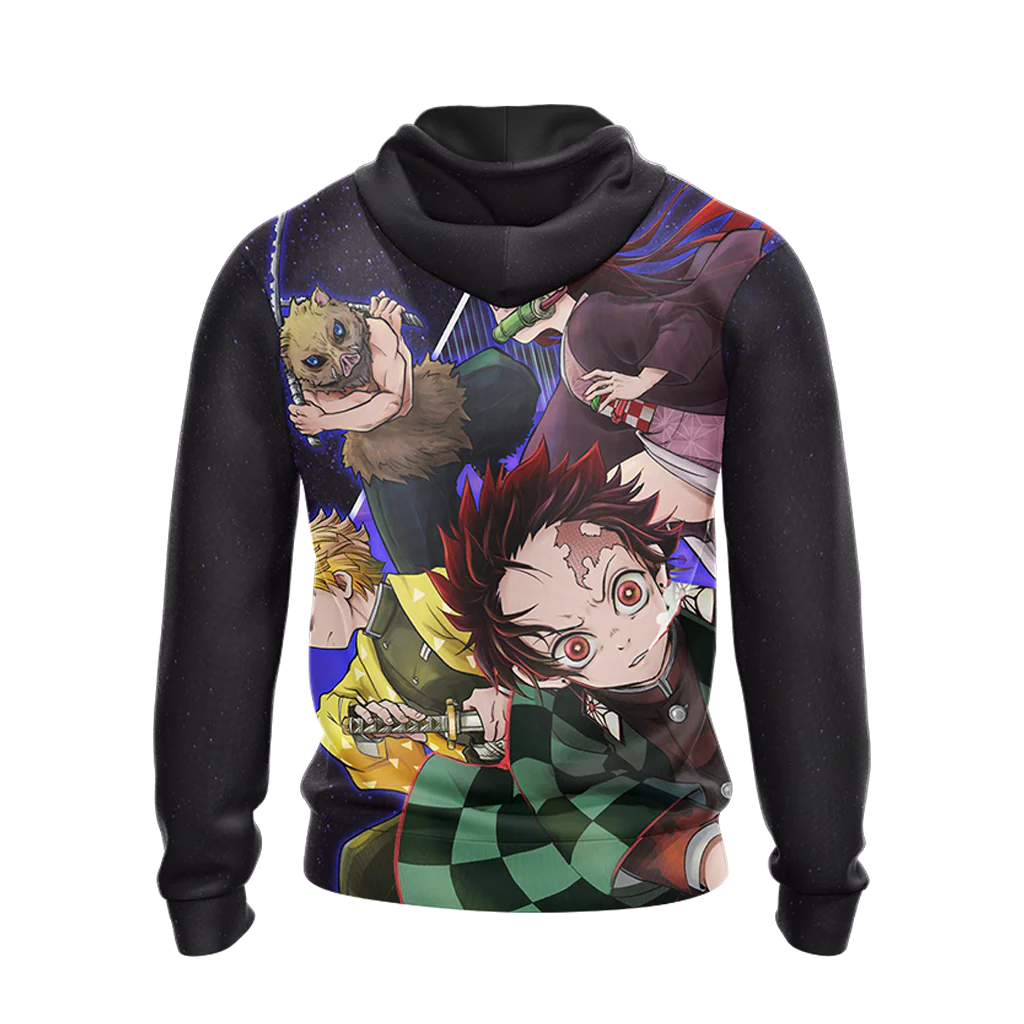 If You Can Read This I Was Forced To Put My Controller Down And Re-Enter Society Demon Slayer Unisex 3D T-shirt Zip Hoodie Pullover Hoodie - Image 7