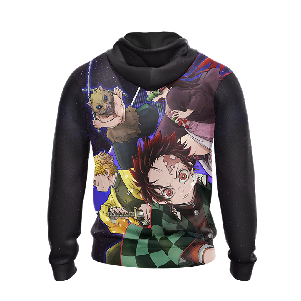If You Can Read This I Was Forced To Put My Controller Down And Re-Enter Society Demon Slayer Unisex 3D T-shirt Zip Hoodie Pullover Hoodie - Image 9