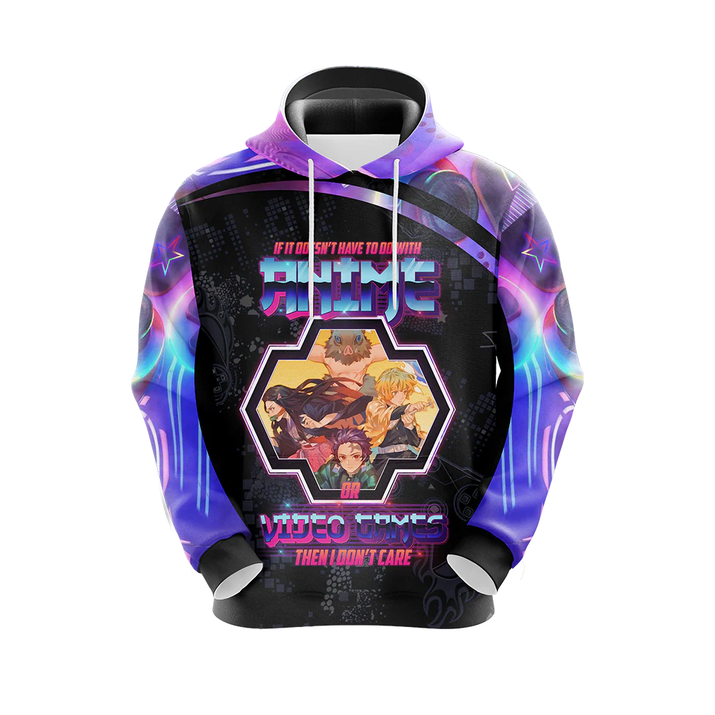 If it doesnt have to do with anime or video games then I dont care Demon Slayer Unisex 3D T-shirt Zip Hoodie Pullover Hoodie - Image 9