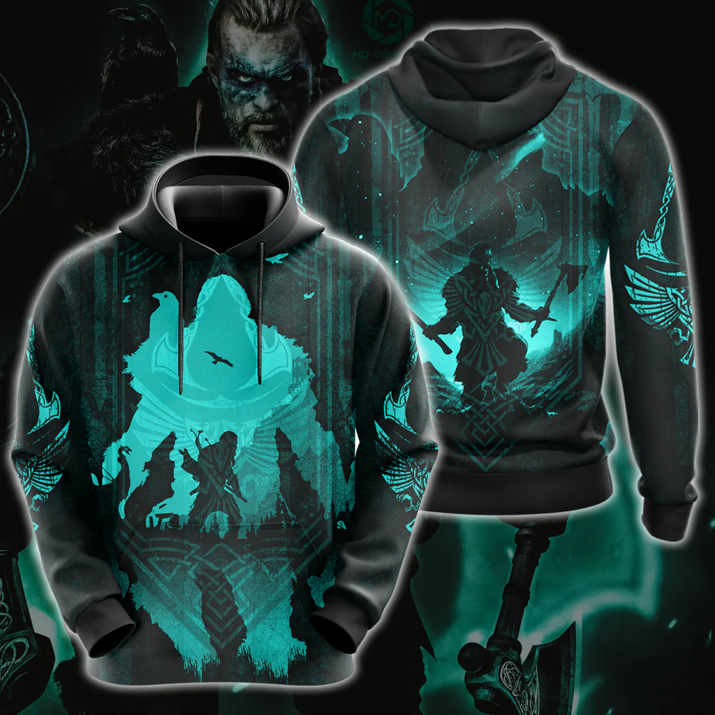 Assassin's Creed Valhalla All Over Print T-shirt Tank Top Zip Hoodie Pullover Hoodie - Image 3