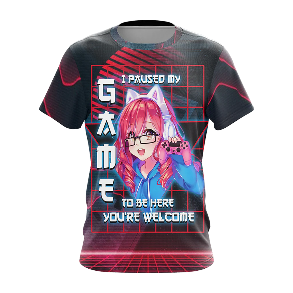 I Paused My Game To Be Here Unisex 3D T-shirt Zip Hoodie - Image 4