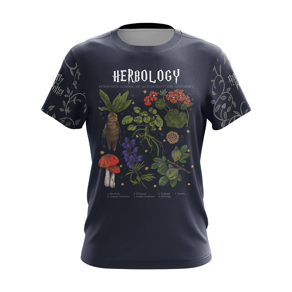 Herbology Harry Potter Hogwarts T-shirt Zip Hoodie Pullover Hoodie - Image 6