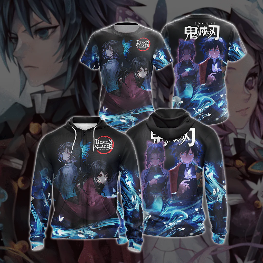 Demon Slayer Unisex 3D T-shirt Zip Hoodie Pullover Hoodie - Image 4