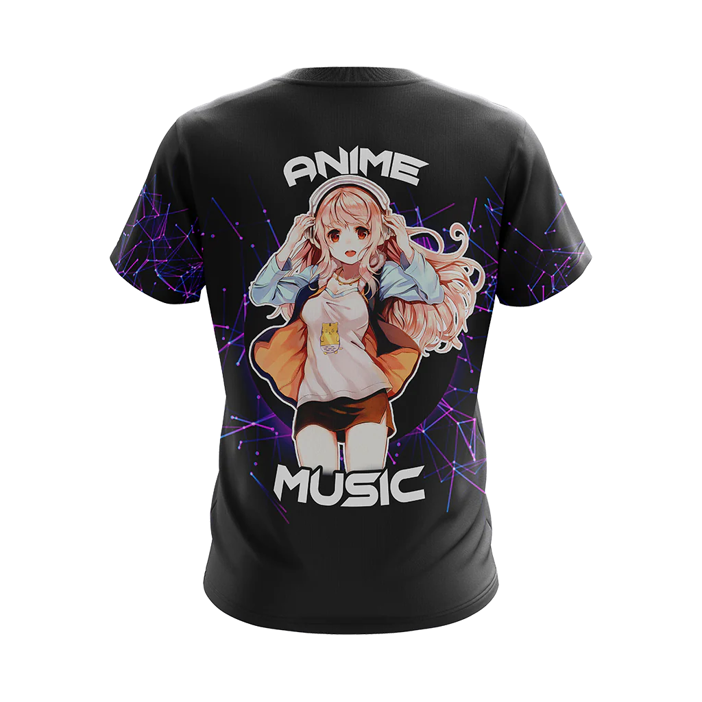 Just a girl who loves anime and music T-shirt Zip Hoodie Pullover Hoodie - Image 5