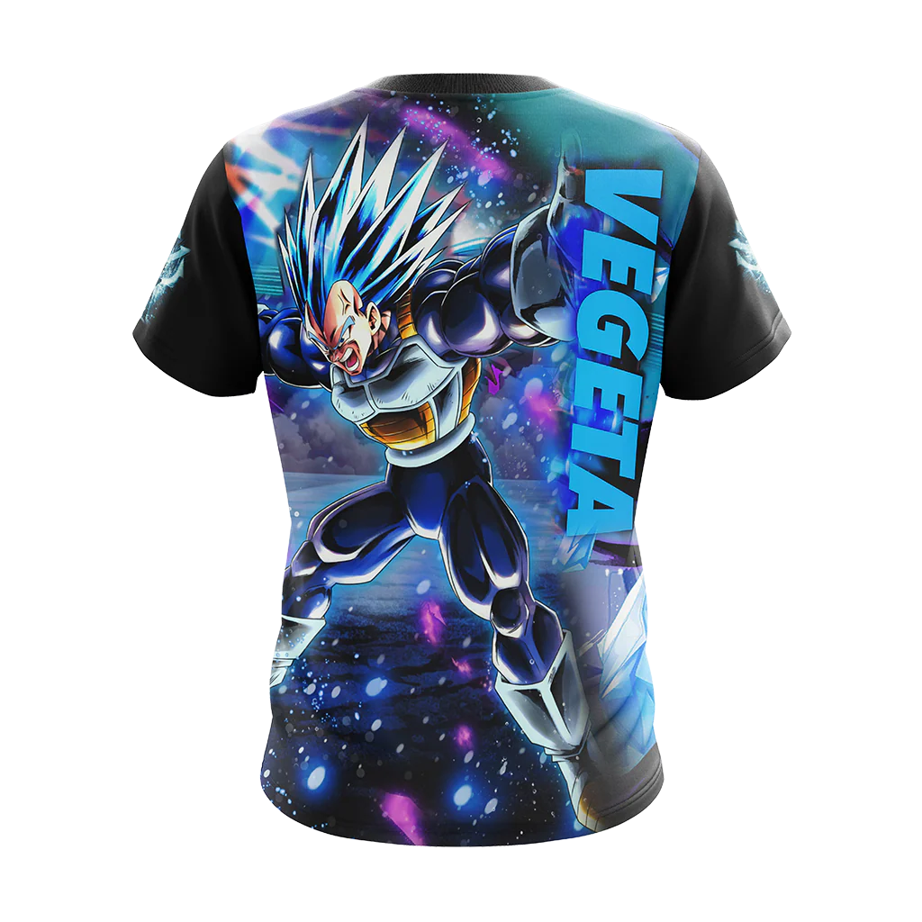 Dragon Ball Vegeta All Over Print T-shirt Zip Hoodie Pullover Hoodie - Image 5