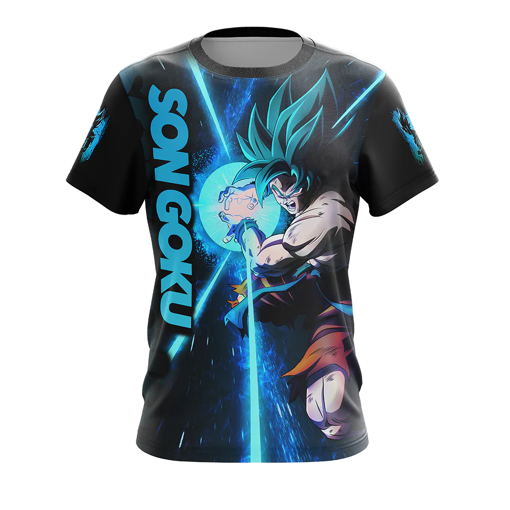 Dragon Ball Son Goku All Over Print T-shirt Zip Hoodie Pullover Hoodie - Image 10
