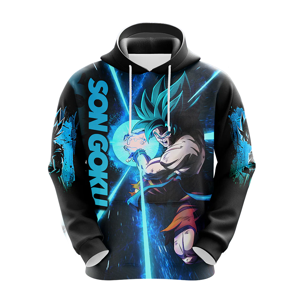 Dragon Ball Son Goku All Over Print T-shirt Zip Hoodie Pullover Hoodie - Image 8