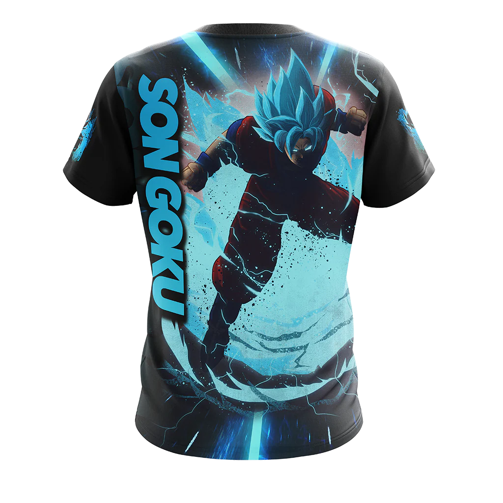Dragon Ball Son Goku All Over Print T-shirt Zip Hoodie Pullover Hoodie - Image 9