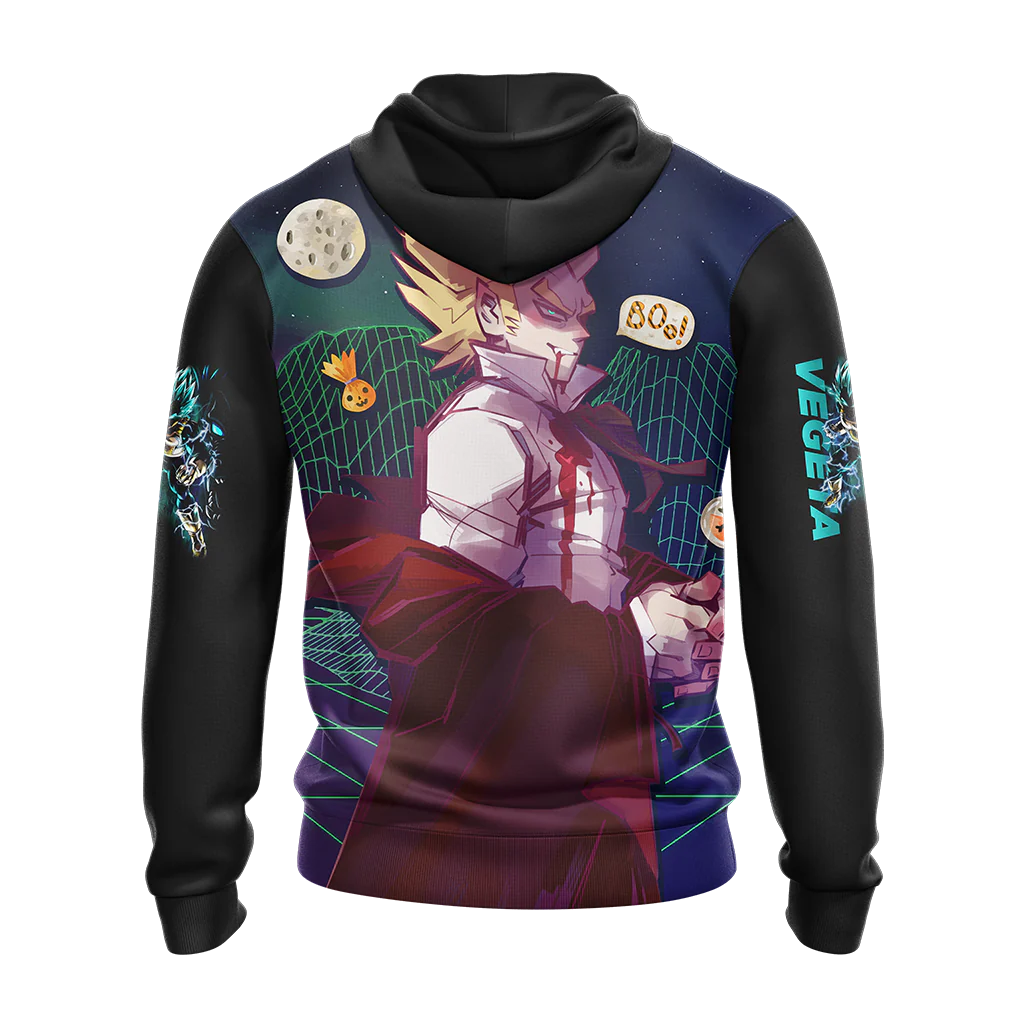 This is my Halloween Costume Vegeta Dragon Ball All Over Print T-shirt Zip Hoodie Pullover Hoodie - Image 6