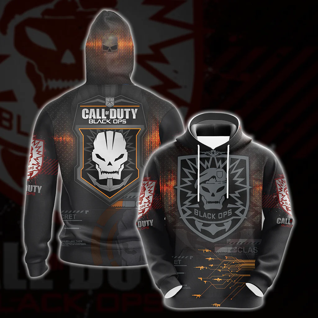 Call of Duty: Black Ops All Over Print T-shirt Tank Top Zip Hoodie Pullover Hoodie Hawaiian Shirt - Image 3