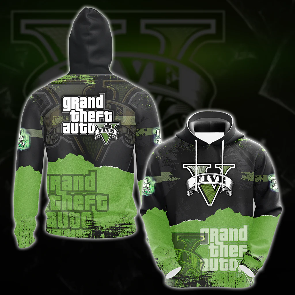 Grand Theft Auto V All Over Print T-shirt Tank Top Zip Hoodie Pullover Hoodie Hawaiian Shirt - Image 4