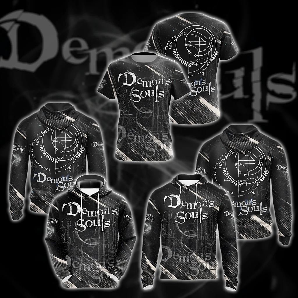 Demon's Souls All Over Print T-shirt Tank Top Zip Hoodie Pullover Hoodie Hawaiian Shirt - Image 3