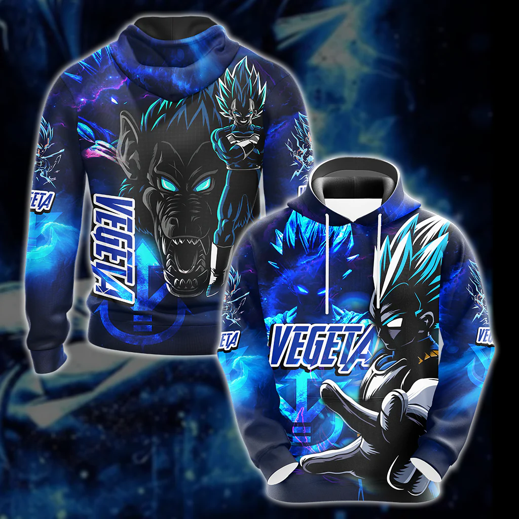 Dragon Ball Vegeta All Over Print T-shirt Tank Top Zip Hoodie Pullover Hoodie Hawaiian Shirt - Image 4