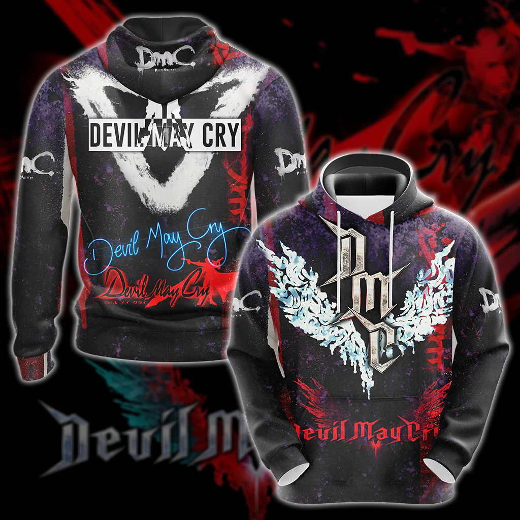 Devil May Cry All Over Print T-shirt Tank Top Zip Hoodie Pullover Hoodie Hawaiian Shirt - Image 4