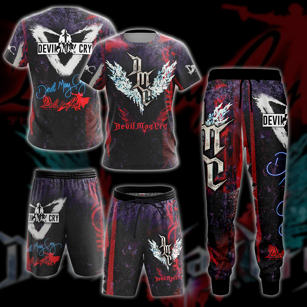 Devil May Cry All Over Print T-shirt Tank Top Zip Hoodie Pullover Hoodie Hawaiian Shirt - Image 5