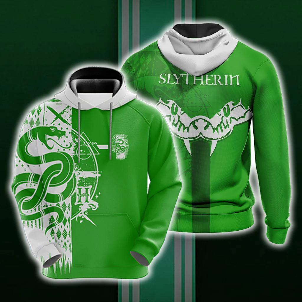 Harry Potter Hogwarts House Gryffindor Slytherin Ravenclaw Hufflepuff T-shirt Zip Hoodie Pullover Hoodie - Image 9