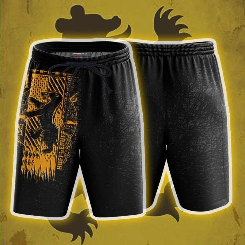 Harry Potter Hogwarts House Gryffindor Slytherin Ravenclaw Hufflepuff Unisex 3D Beach Shorts - Image 5