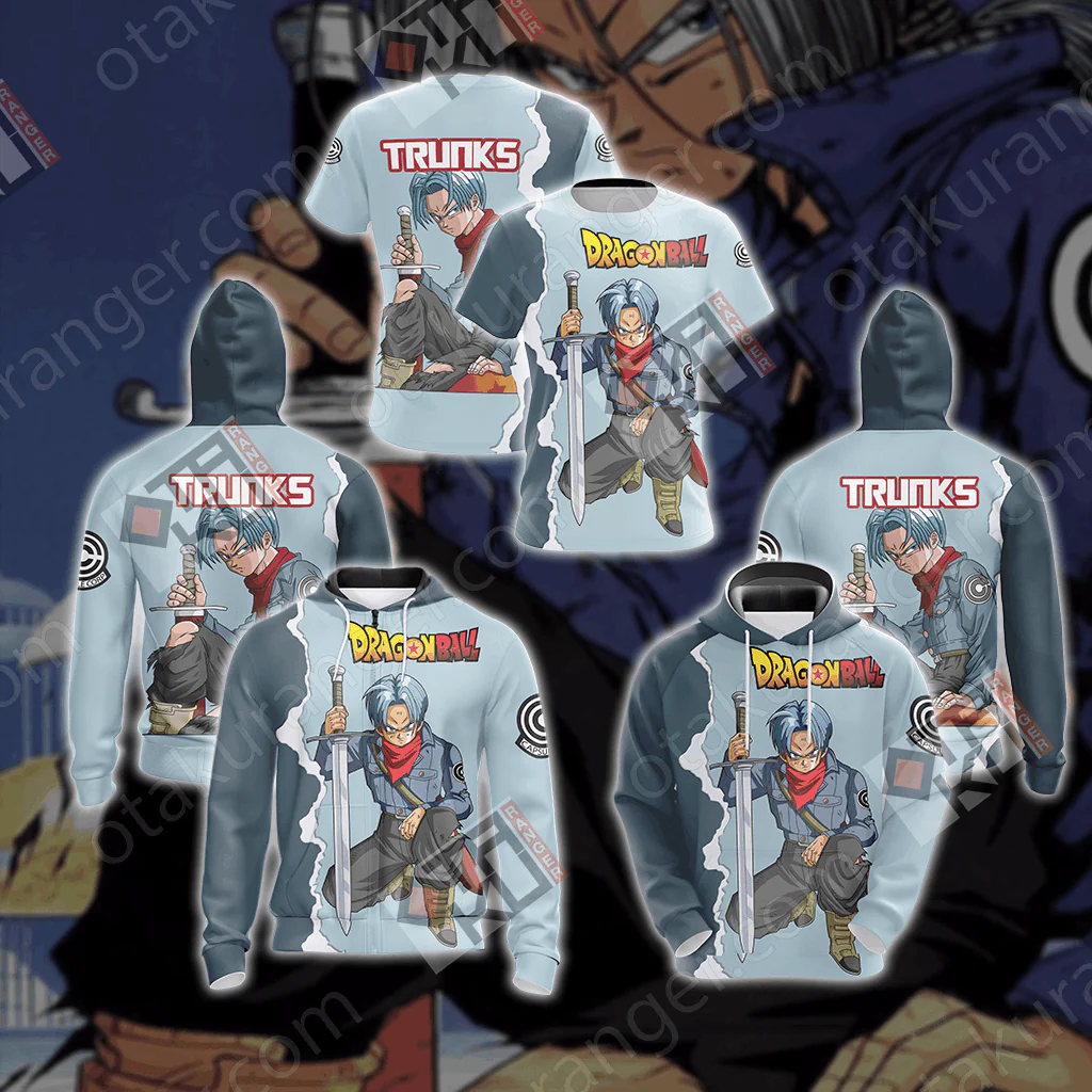 Dragon Ball - Trunks New Look Unisex 3D T-shirt - Image 12