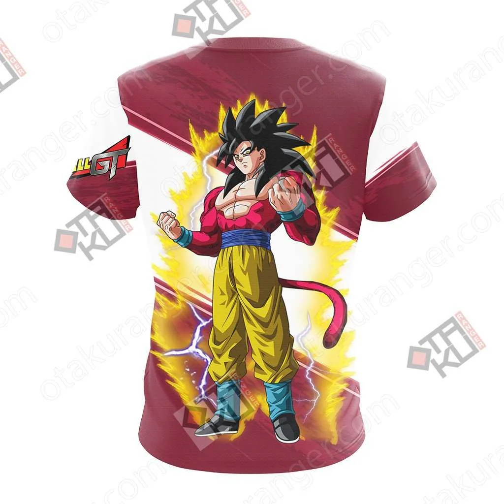 Dragon Ball GT - Super Saiyan 4 Goku Unisex 3D T-shirt - Image 3