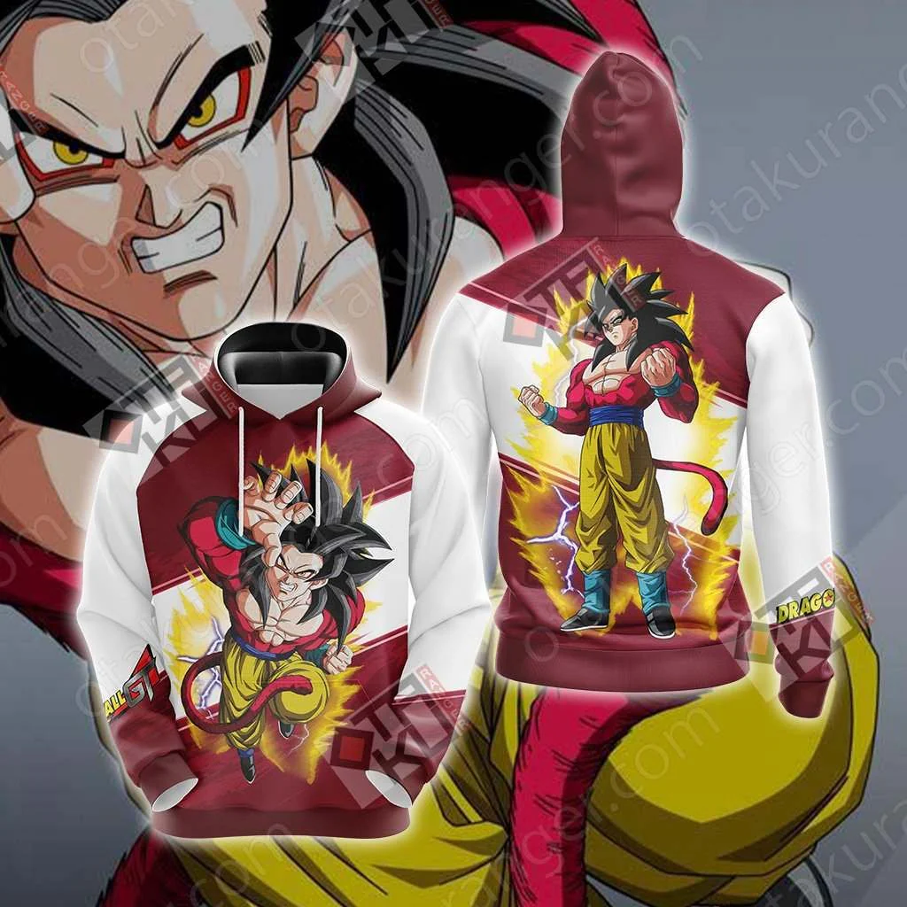 Dragon Ball GT - Super Saiyan 4 Goku Unisex 3D T-shirt - Image 5