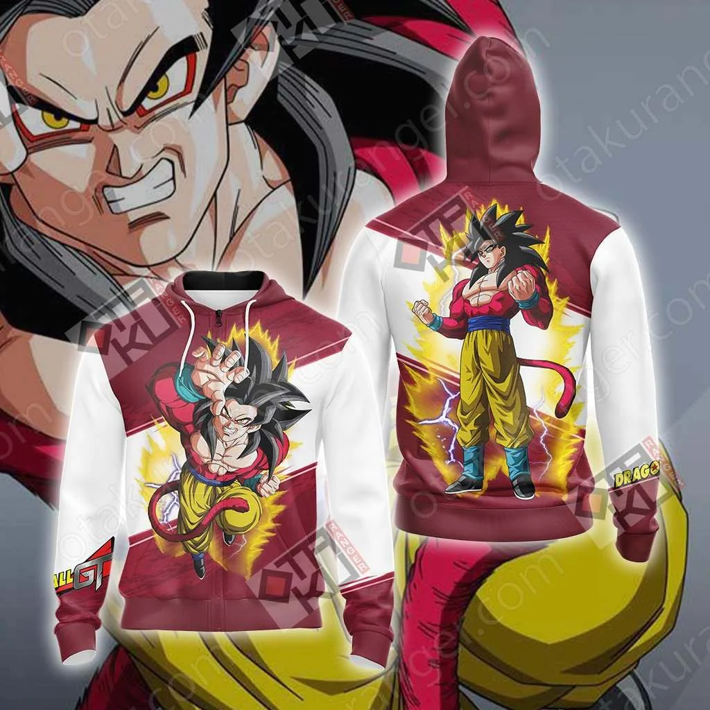 Dragon Ball GT - Super Saiyan 4 Goku Unisex 3D T-shirt - Image 9