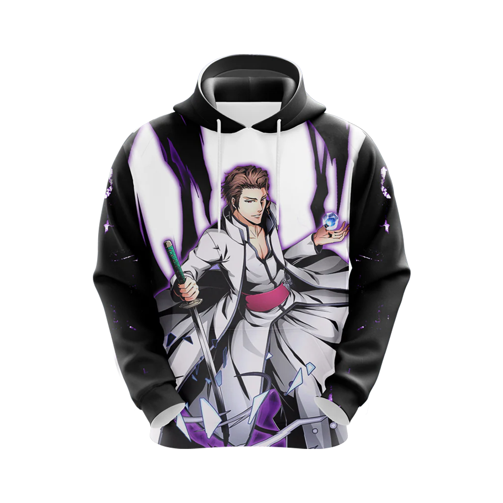 Bleach Aizen Sōsuke Unisex 3D T-shirt Zip Hoodie Pullover Hoodie - Image 7