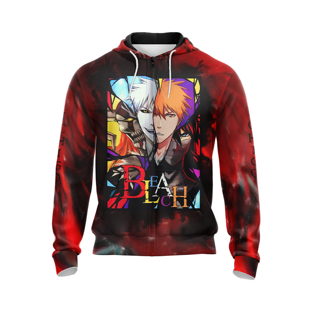 Bleach Kurosaki Ichigo Unisex 3D T-shirt Zip Hoodie Pullover Hoodie - Image 6