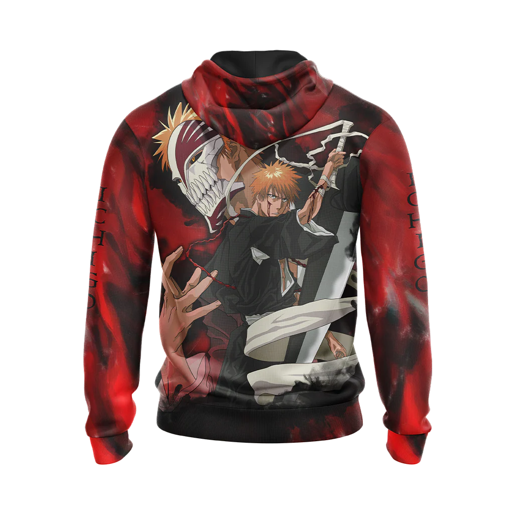 Bleach Kurosaki Ichigo Unisex 3D T-shirt Zip Hoodie Pullover Hoodie - Image 7