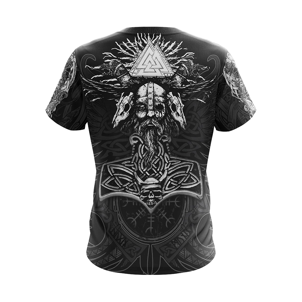 Viking Pattern Unisex 3D T-shirt Zip Hoodie Pullover Hoodie - Image 5
