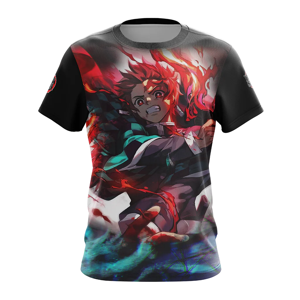 Demon Slayer Kamado Tanjiro Unisex 3D T-shirt Zip Hoodie Pullover Hoodie - Image 4