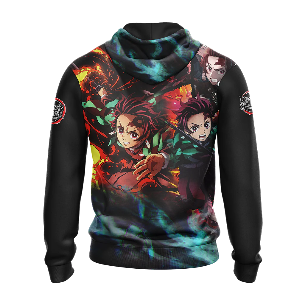 Demon Slayer Kamado Tanjiro Unisex 3D T-shirt Zip Hoodie Pullover Hoodie - Image 6