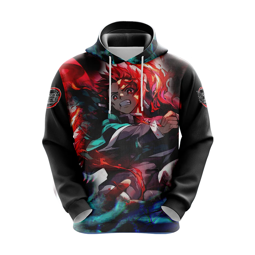 Demon Slayer Kamado Tanjiro Unisex 3D T-shirt Zip Hoodie Pullover Hoodie - Image 7