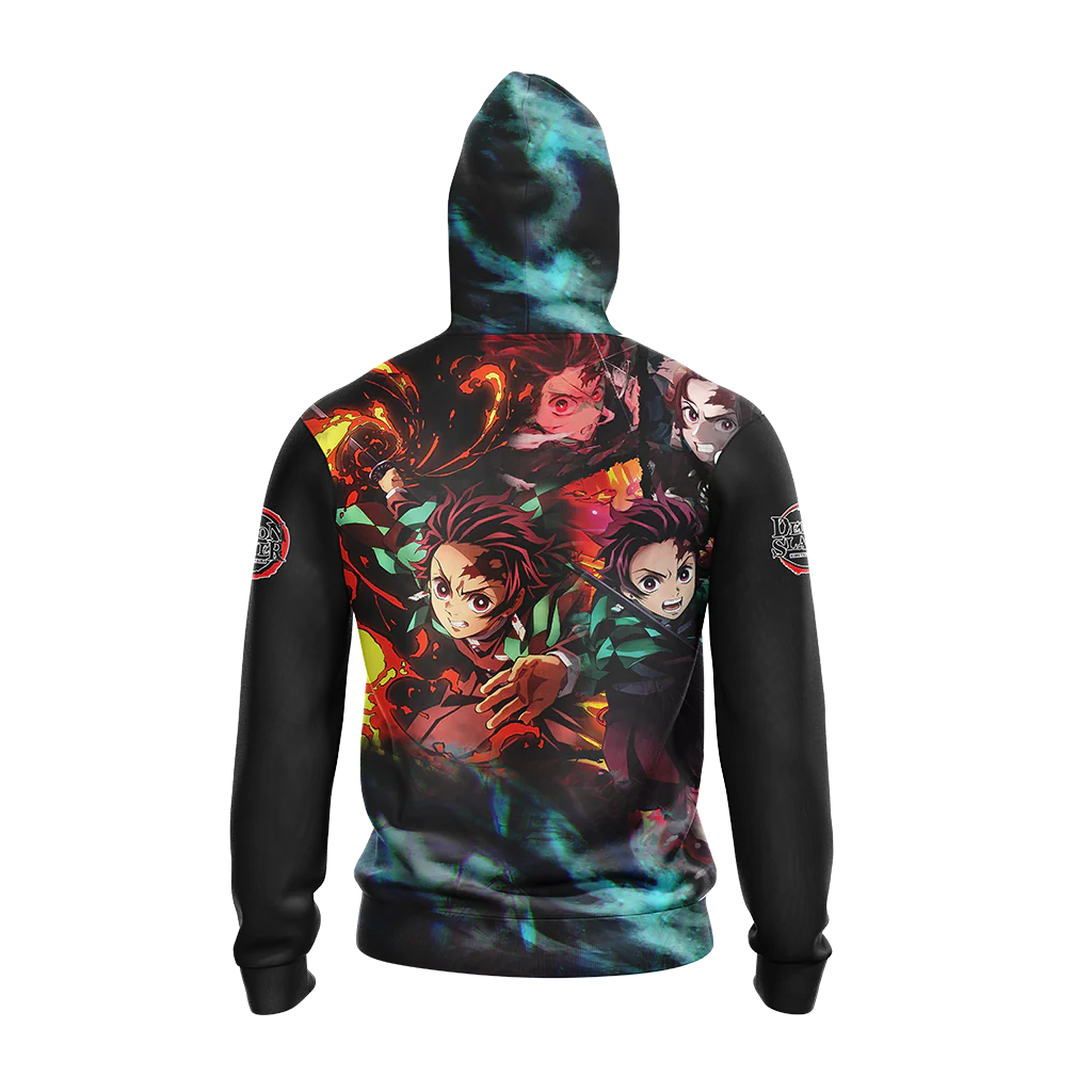 Demon Slayer Kamado Tanjiro Unisex 3D T-shirt Zip Hoodie Pullover Hoodie - Image 8