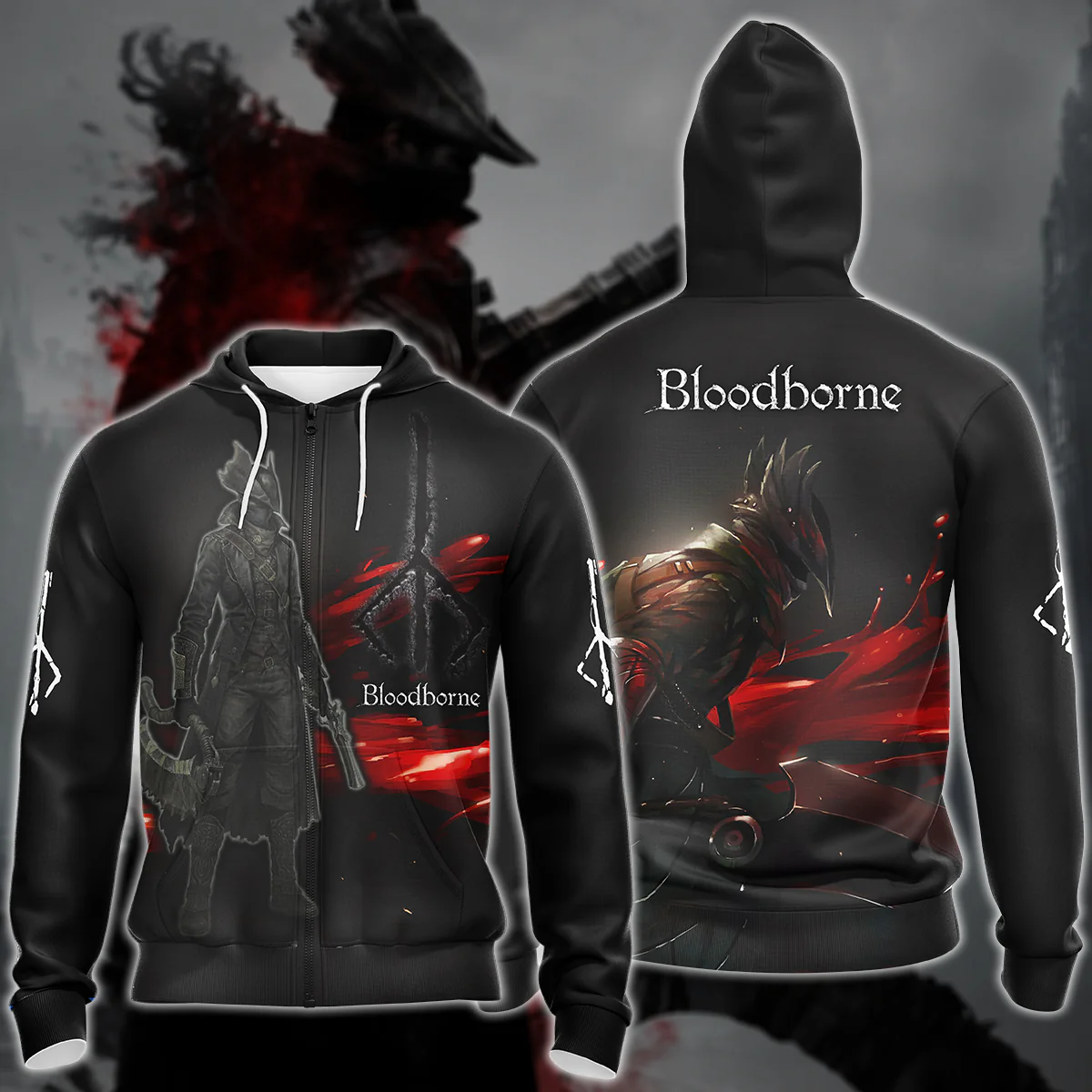 Bloodborne Video Game 3D All Over Printed T-shirt Tank Top Zip Hoodie Pullover Hoodie Hawaiian Shirt Beach Shorts Jogger - Image 5