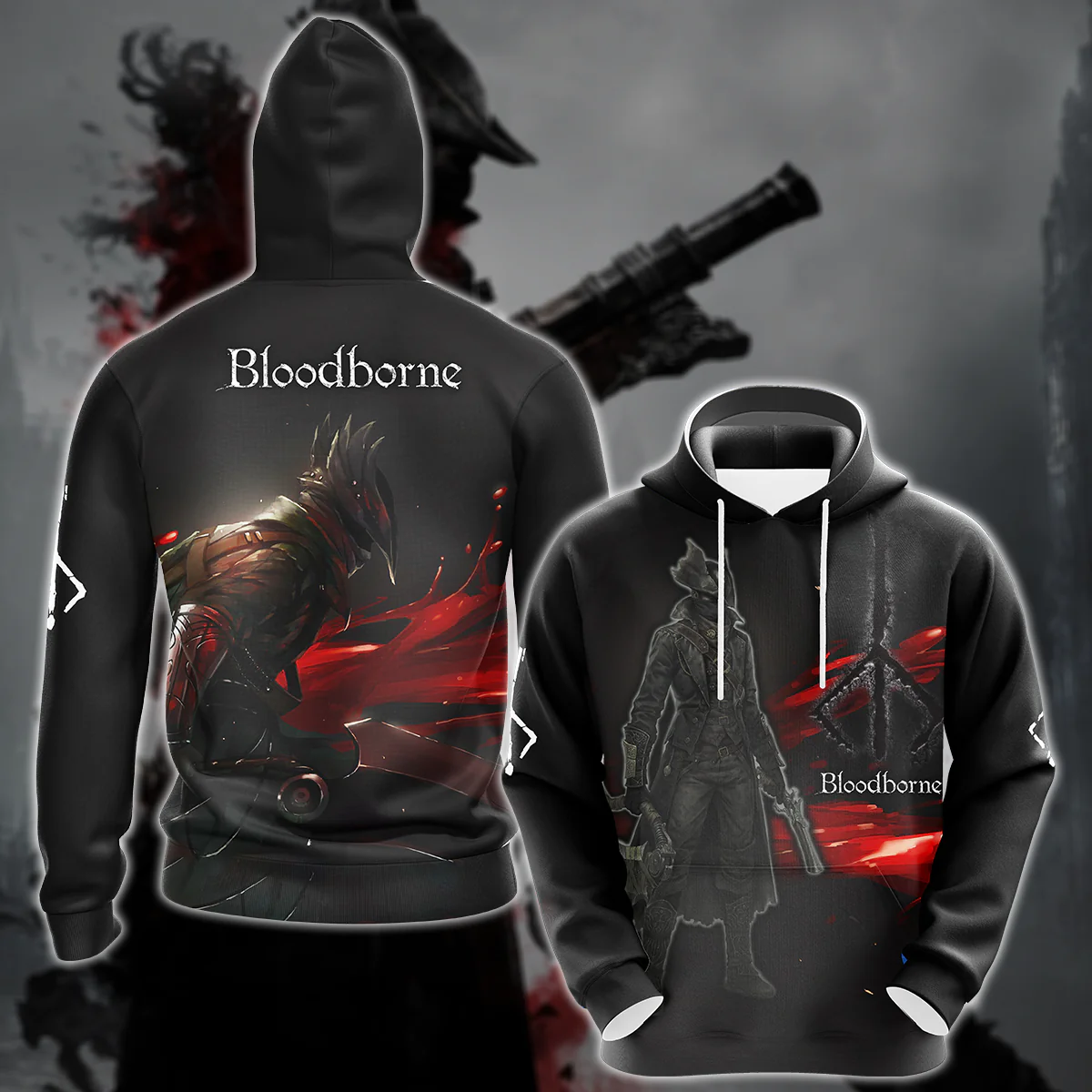Bloodborne Video Game 3D All Over Printed T-shirt Tank Top Zip Hoodie Pullover Hoodie Hawaiian Shirt Beach Shorts Jogger - Image 6