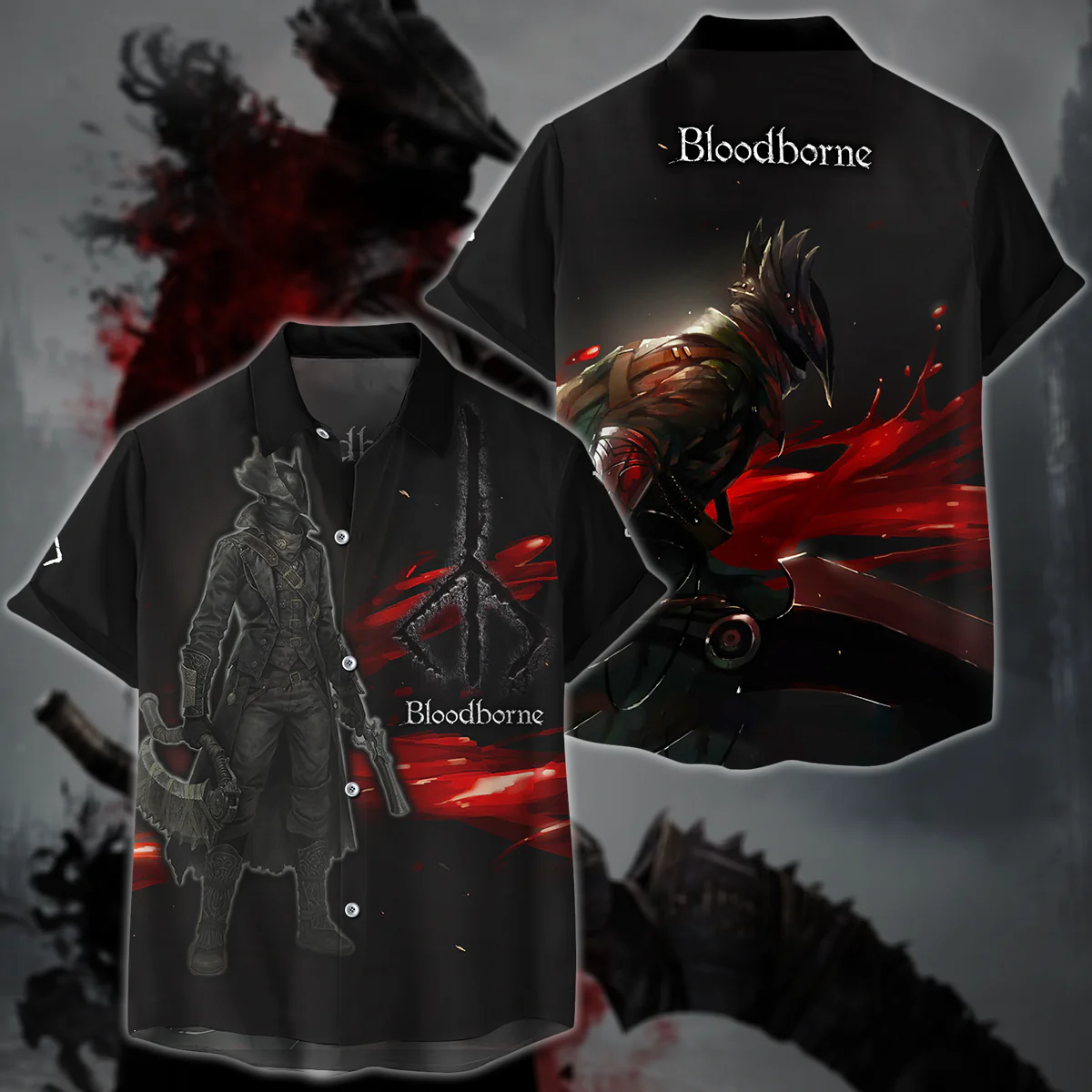 Bloodborne Video Game 3D All Over Printed T-shirt Tank Top Zip Hoodie Pullover Hoodie Hawaiian Shirt Beach Shorts Jogger - Image 7