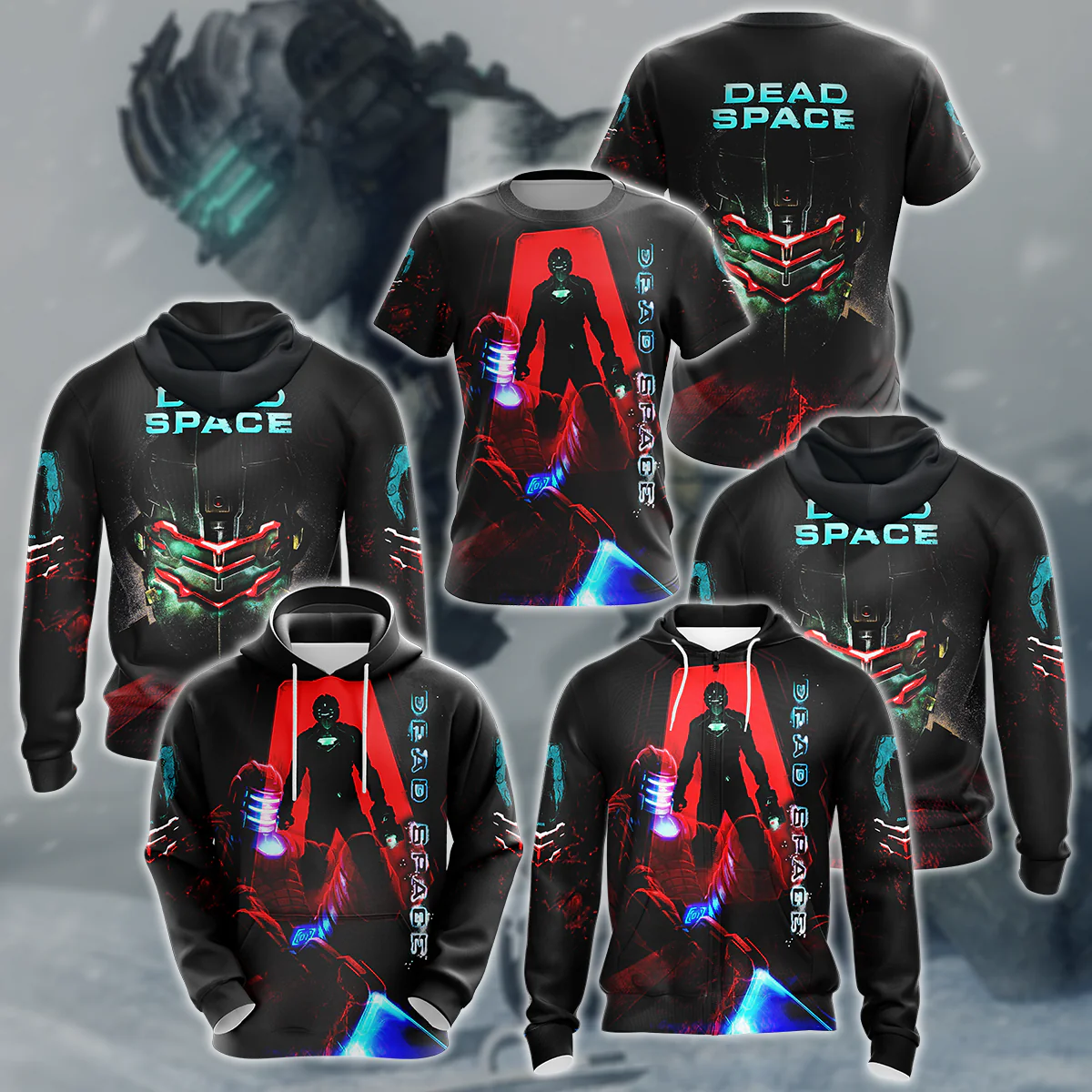 Dead Space Video Game 3D All Over Print T-shirt Tank Top Zip Hoodie Pullover Hoodie Hawaiian Shirt Beach Shorts Jogger - Image 3