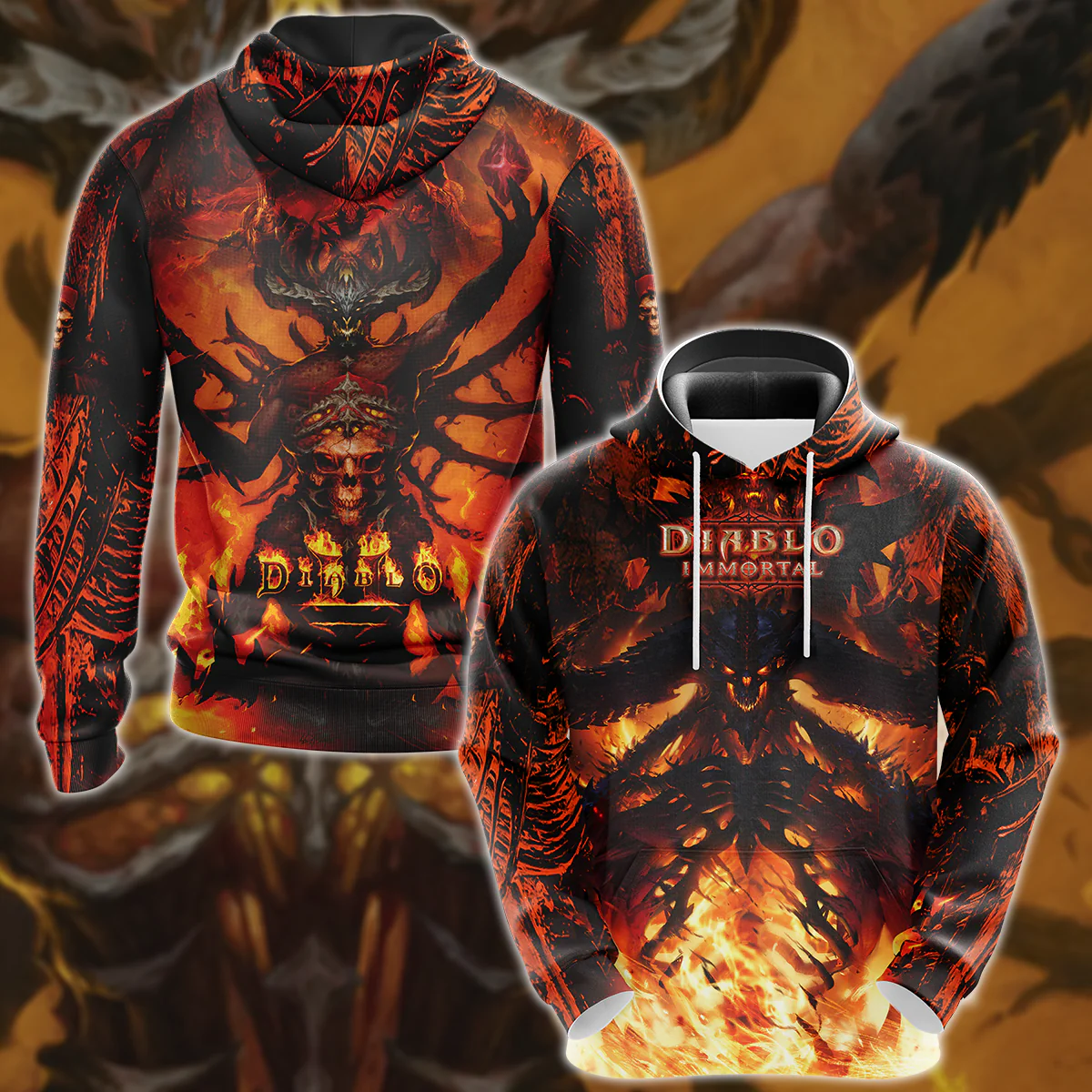 Diablo Immortal Video Game 3D All Over Print T-shirt Tank Top Zip Hoodie Pullover Hoodie Hawaiian Shirt Beach Shorts Jogger - Image 3