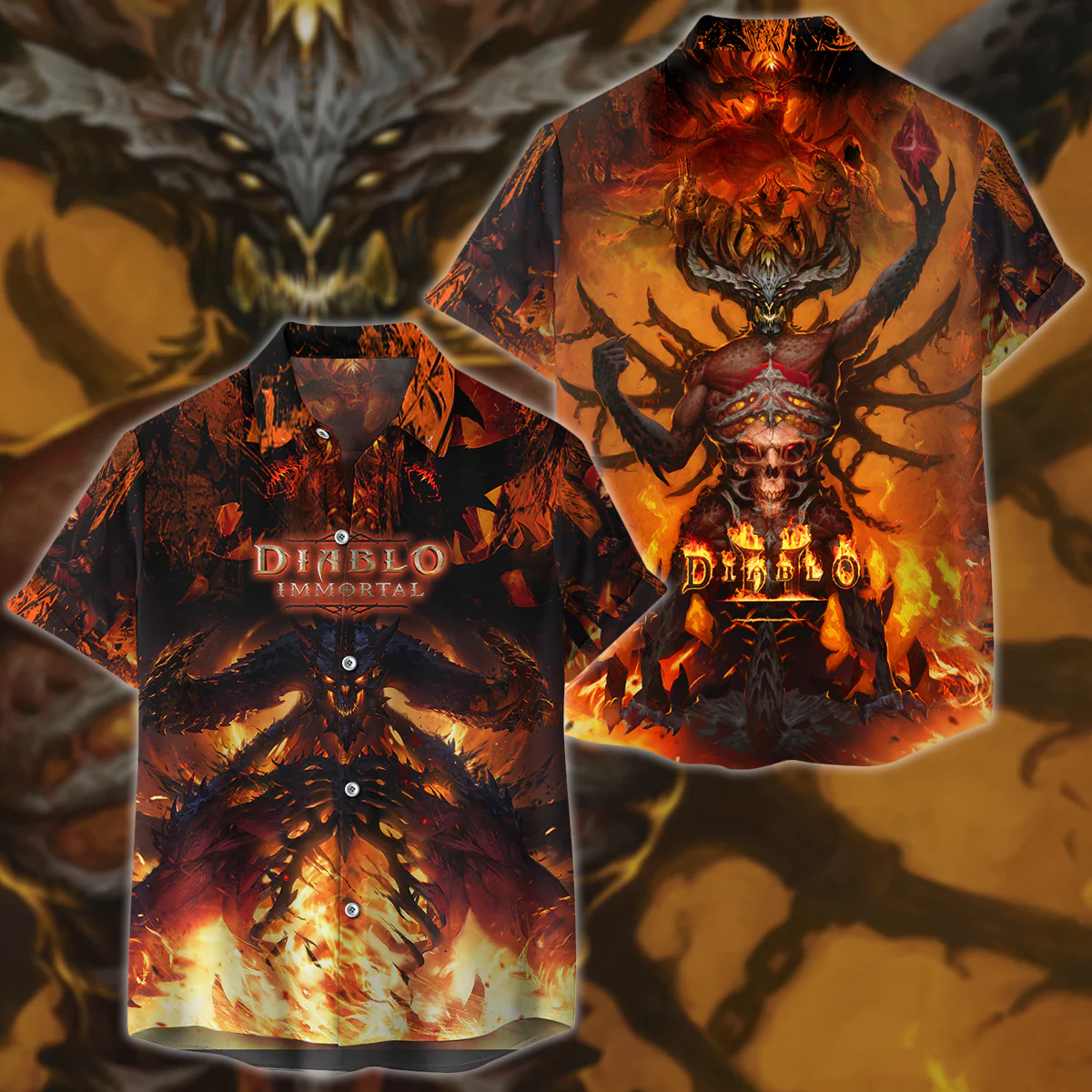 Diablo Immortal Video Game 3D All Over Print T-shirt Tank Top Zip Hoodie Pullover Hoodie Hawaiian Shirt Beach Shorts Jogger - Image 4