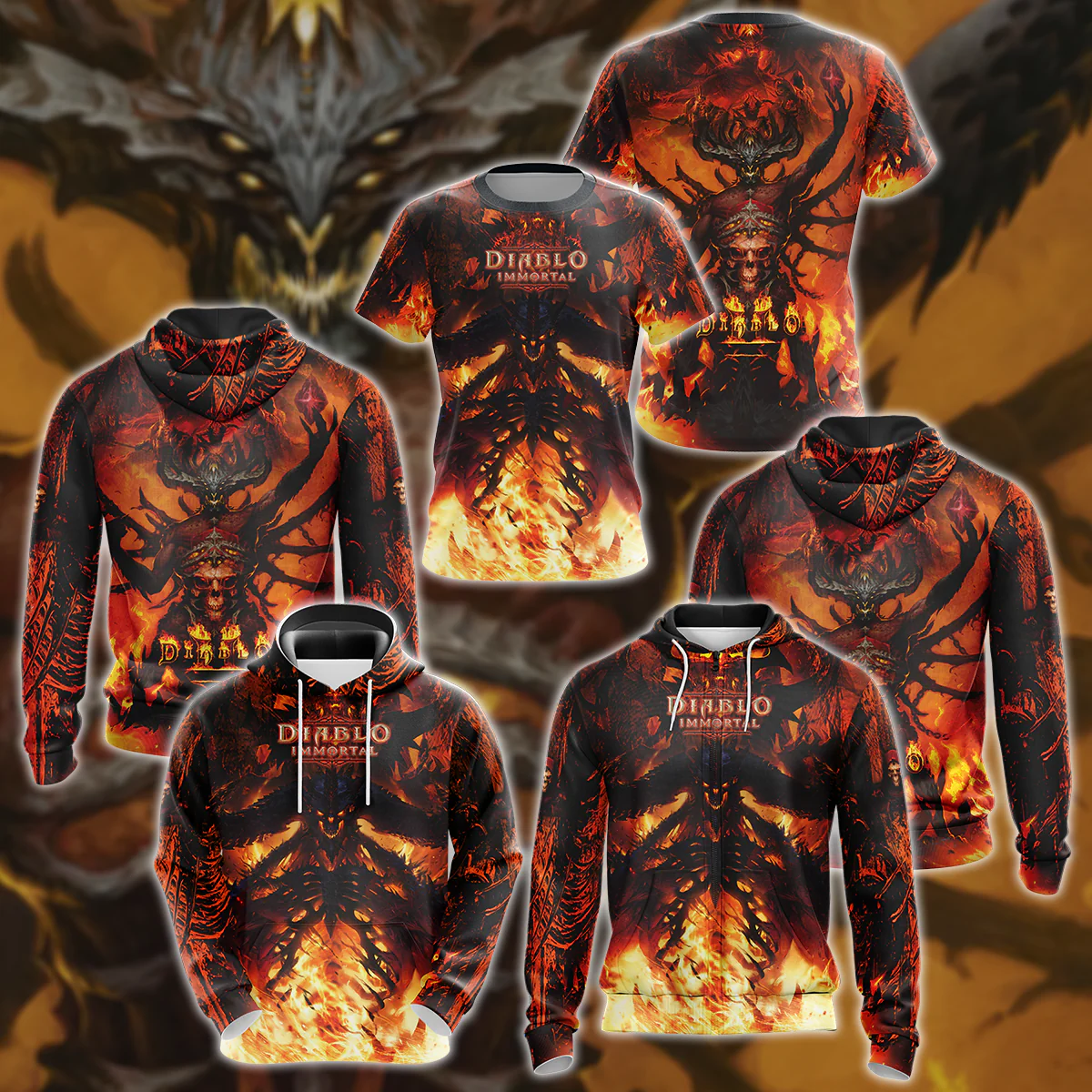 Diablo Immortal Video Game 3D All Over Print T-shirt Tank Top Zip Hoodie Pullover Hoodie Hawaiian Shirt Beach Shorts Jogger - Image 8