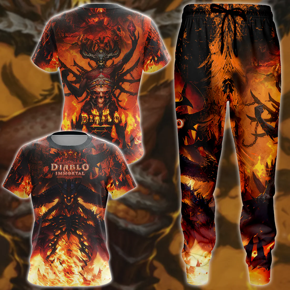 Diablo Immortal Video Game 3D All Over Print T-shirt Tank Top Zip Hoodie Pullover Hoodie Hawaiian Shirt Beach Shorts Jogger - Image 9