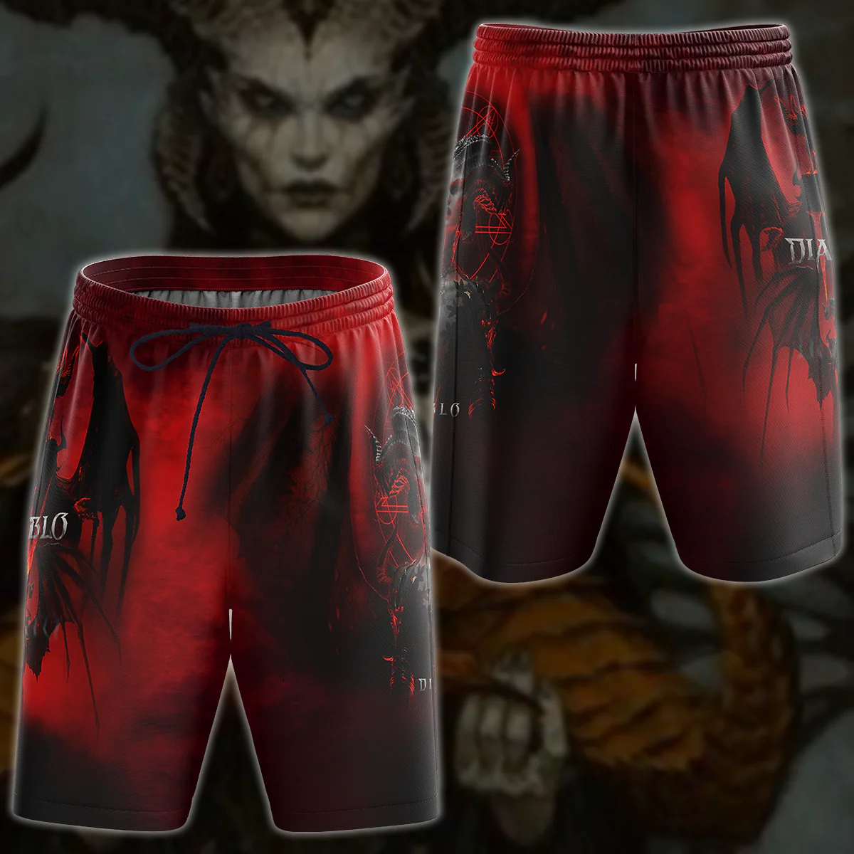 Diablo IV Lilith Video Game 3D All Over Printed T-shirt Tank Top Zip Hoodie Pullover Hoodie Hawaiian Shirt Beach Shorts Jogger - Image 9