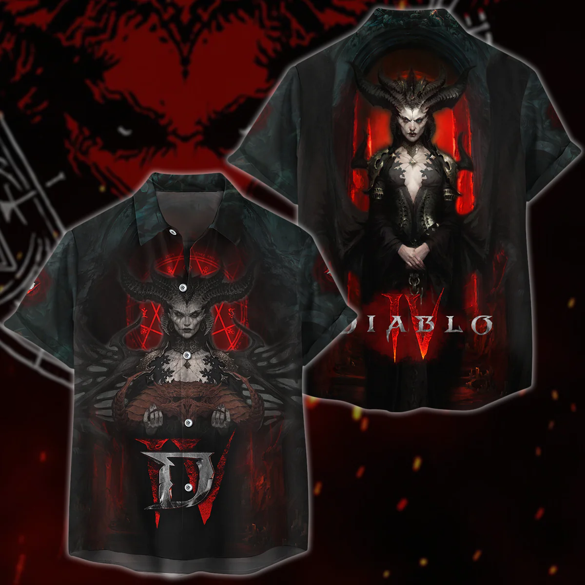 Diablo IV Video Game 3D All Over Printed T-shirt Tank Top Zip Hoodie Pullover Hoodie Hawaiian Shirt Beach Shorts Jogger - Image 7