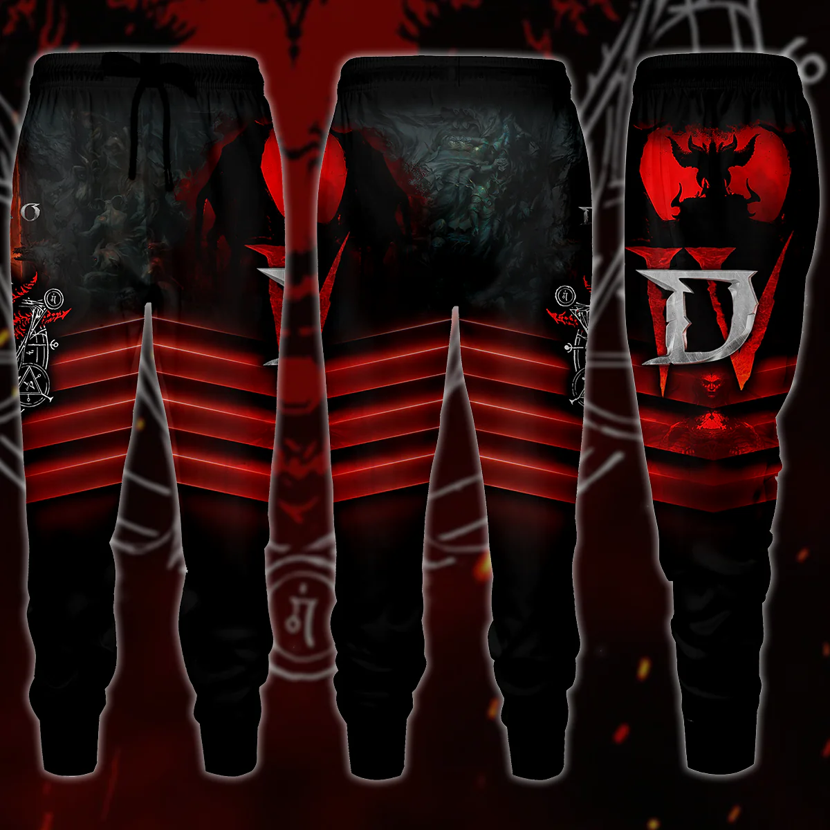 Diablo IV Video Game 3D All Over Printed T-shirt Tank Top Zip Hoodie Pullover Hoodie Hawaiian Shirt Beach Shorts Jogger - Image 8