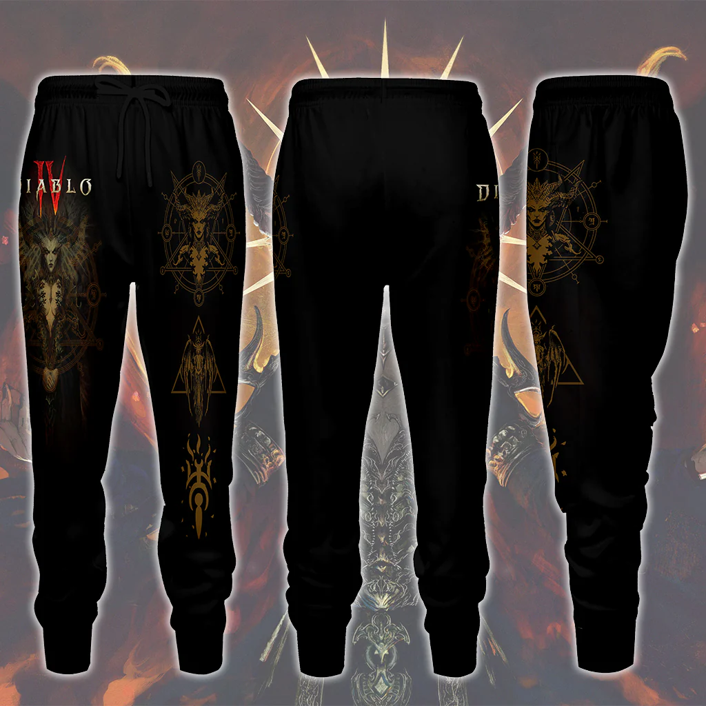 Diablo IV Video Game All Over Printed T-shirt Tank Top Zip Hoodie Pullover Hoodie Hawaiian Shirt Beach Shorts Joggers - Image 6