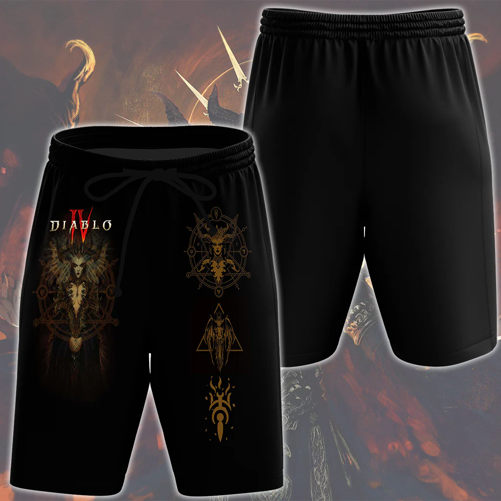 Diablo IV Video Game All Over Printed T-shirt Tank Top Zip Hoodie Pullover Hoodie Hawaiian Shirt Beach Shorts Joggers - Image 7