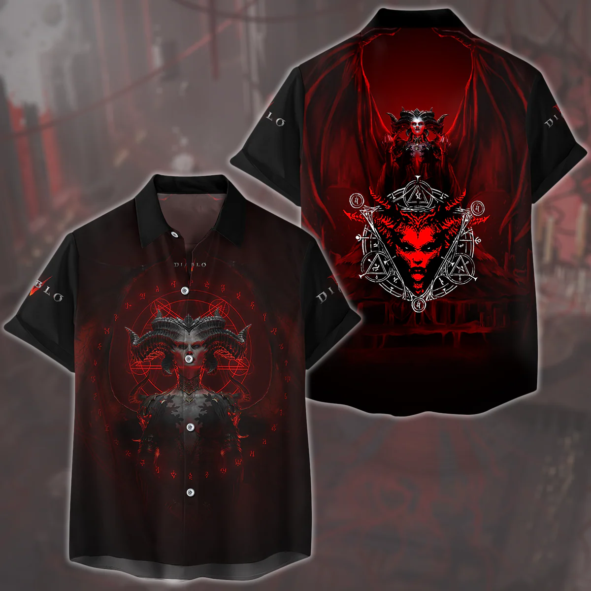 Diablo IV Video Game All Over Printed T-shirt Tank Top Zip Hoodie Pullover Hoodie Hawaiian Shirt Beach Shorts Joggers - Image 5